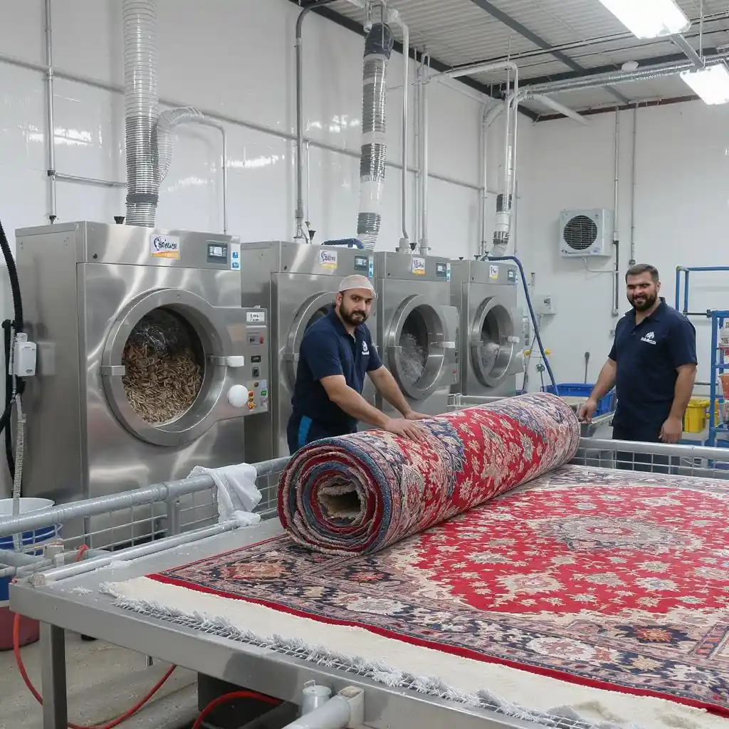 قالیشویی فرشباف بهترین قالیشویی فرش ماشینی در غرب تهران اکباتان فاز ۲