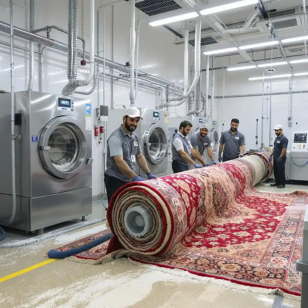 قالیشویی فرشباف بهترین قالیشویی فرش ماشینی در غرب تهران اکباتان فاز ۳